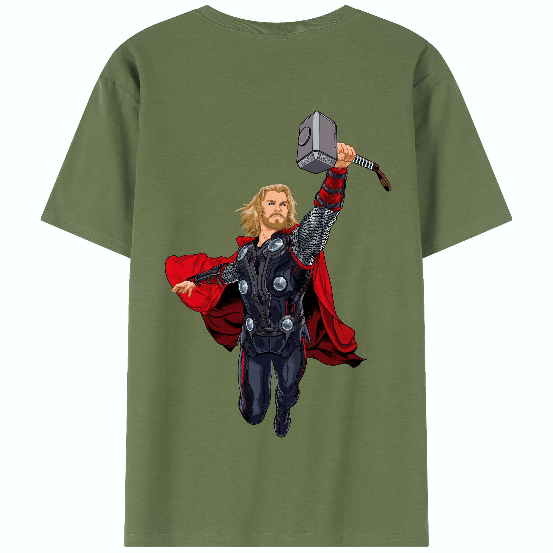 （画像用） アベンジャーズ The Avengers 綿100％半袖Tシャツ（背面プリント）